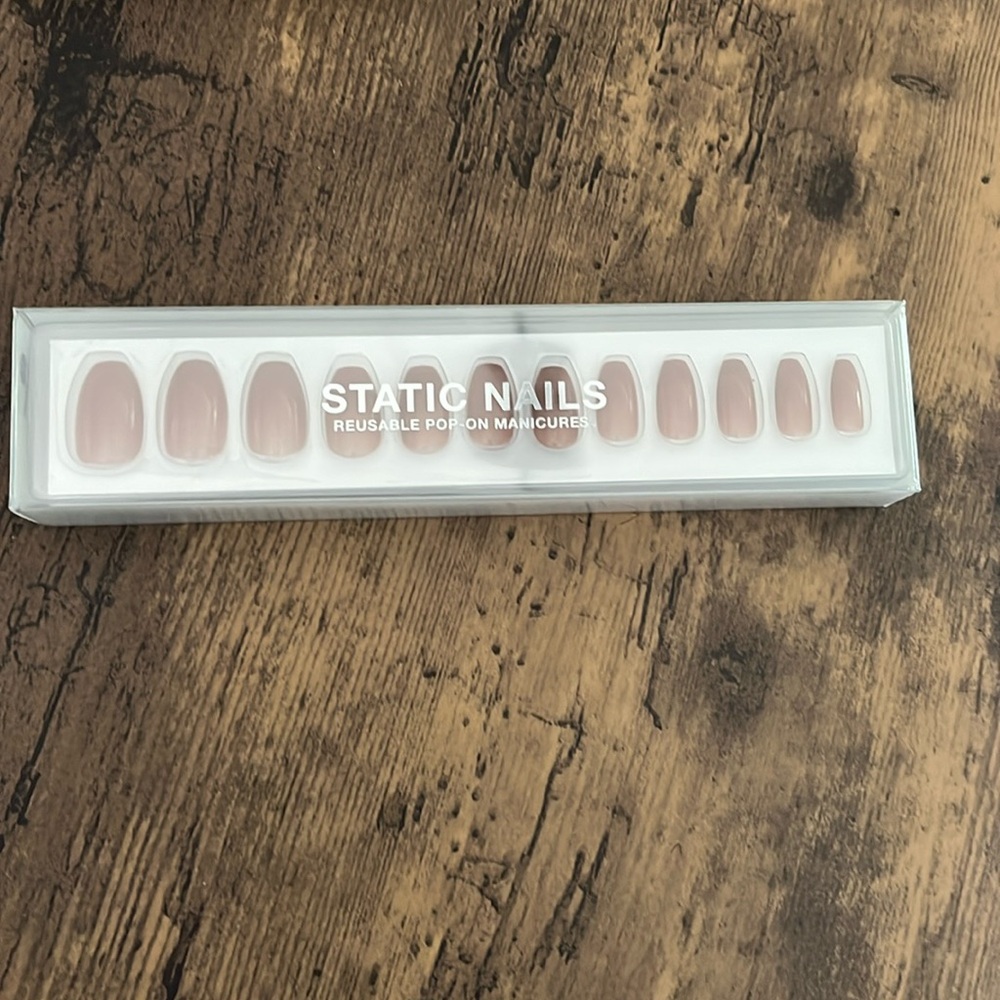 Static Nails Tasted Sugar Coffin reusable nails